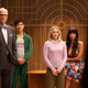 Ted Danson, Manny Jacinto, Kristen Bell, Jameela Jamil